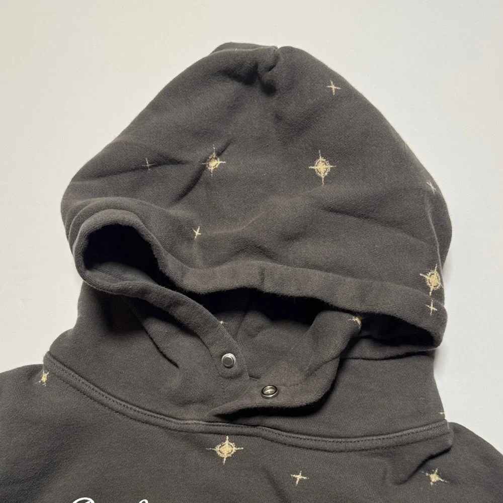 DARC SPORT Wolves Club Faded Black 'Wolves Forever' Graphic Hoodie Sweatshirt M - Picture 5 of 15